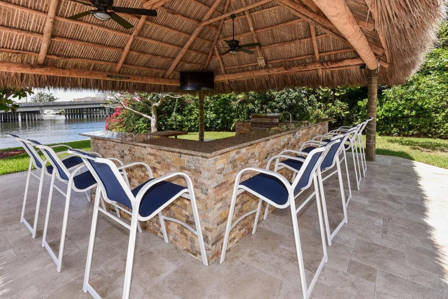 Tiki Bar on the water