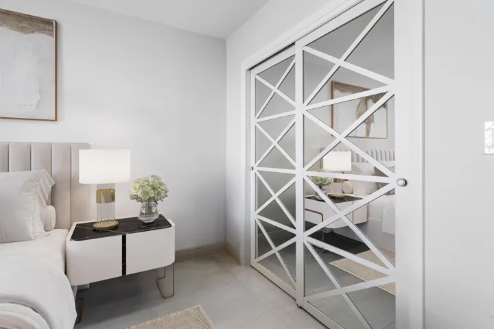 dressing area staged