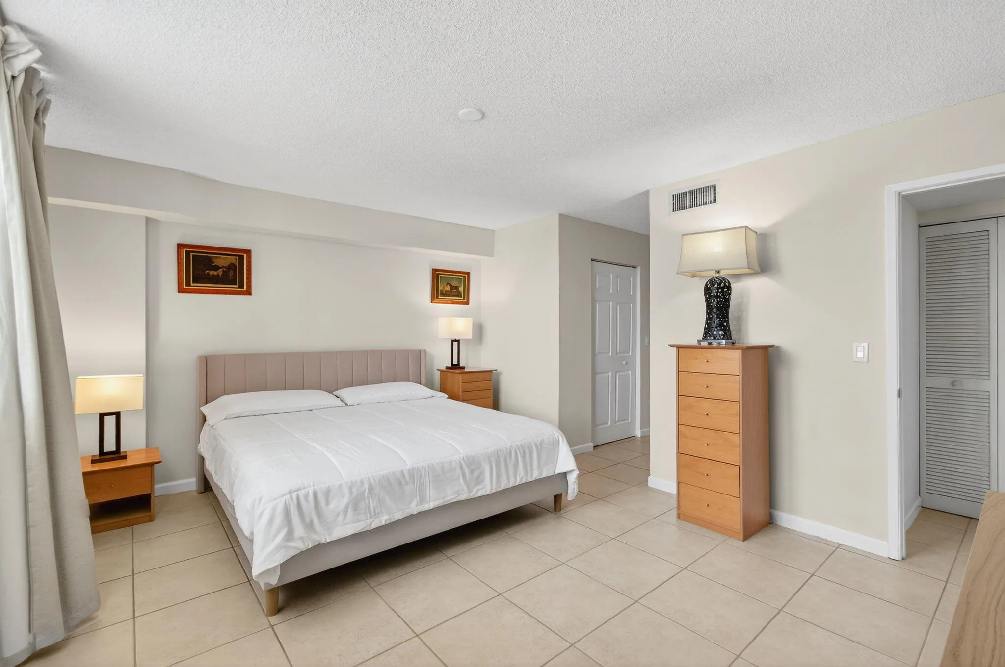King Size Bed in Primary Bedroom