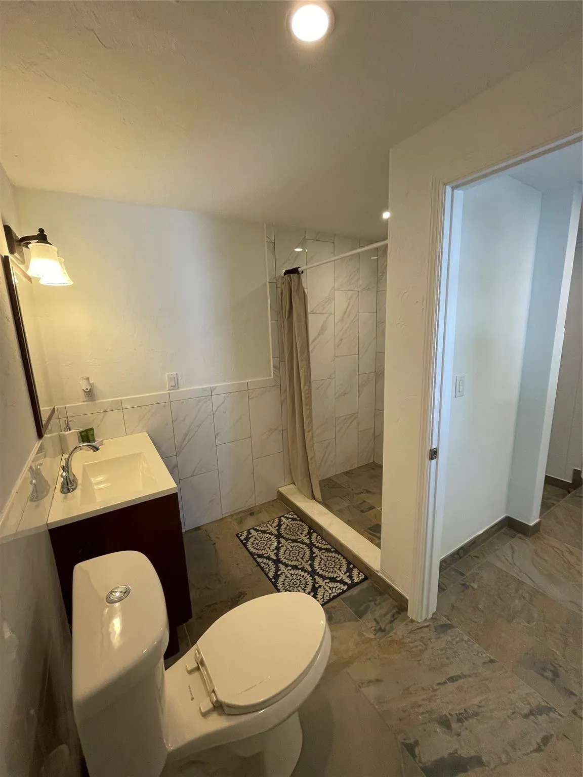 Bathroom off Laundry & Tack Room