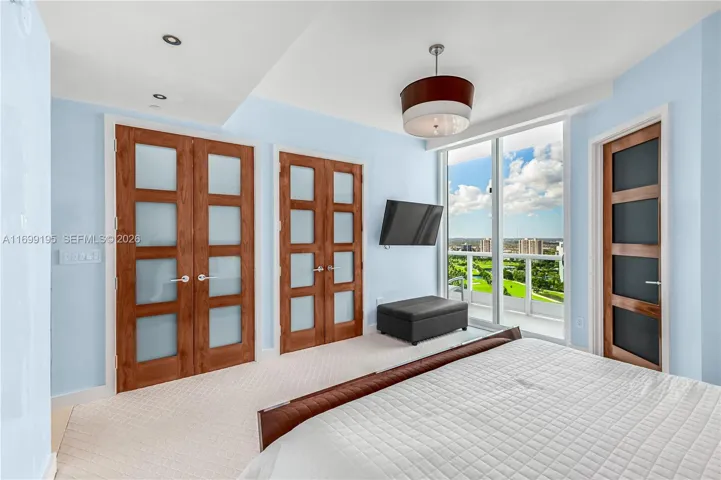 Bedroom number 2: ensuite with extra closet space cleverly built out.
