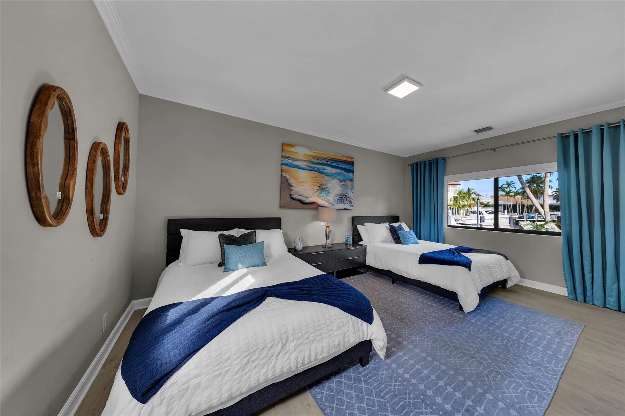 Bedroom on 1st Floor (#3) with 2 Queen Beds & En Suite Bathroom