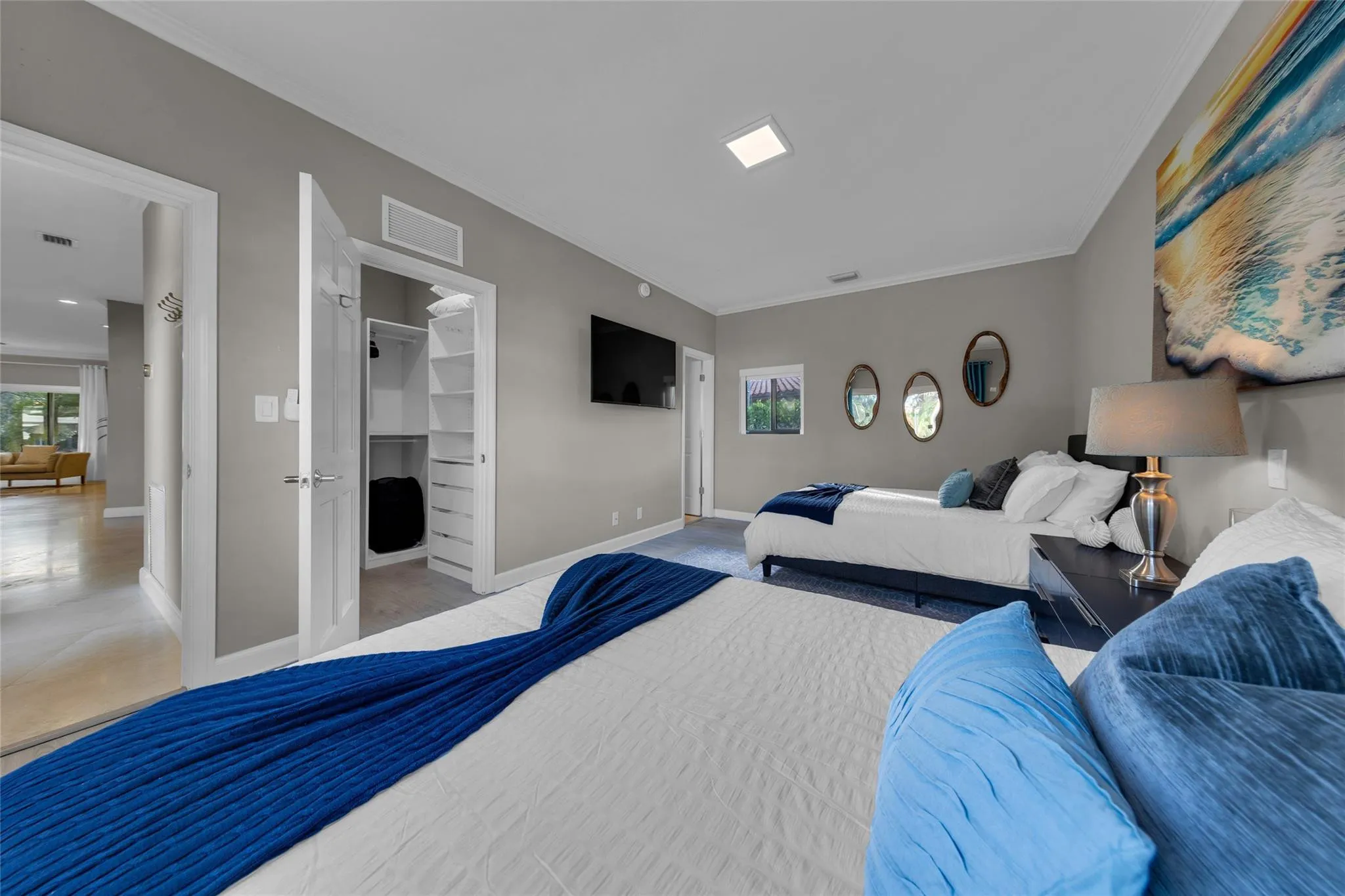 Bedroom on 1st Floor (#3) with 2 Queen Beds & En Suite Bathroom