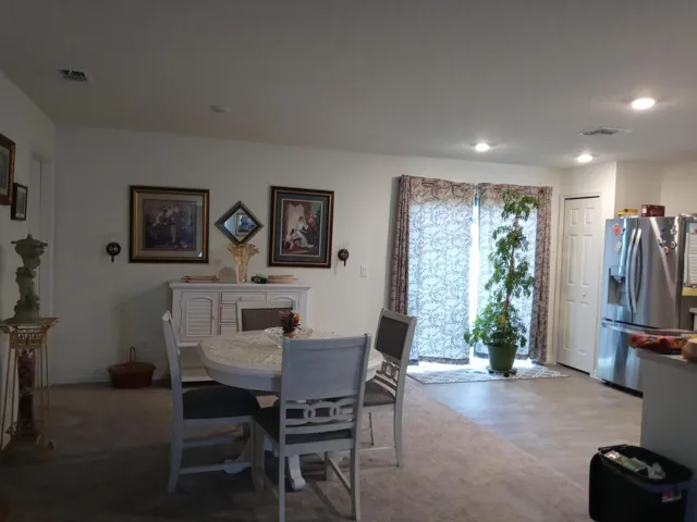 Dining room, kitchen