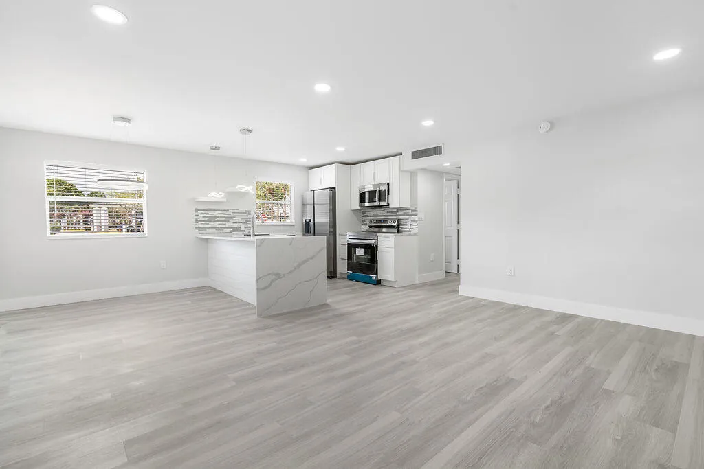 Kitchen and Living Room