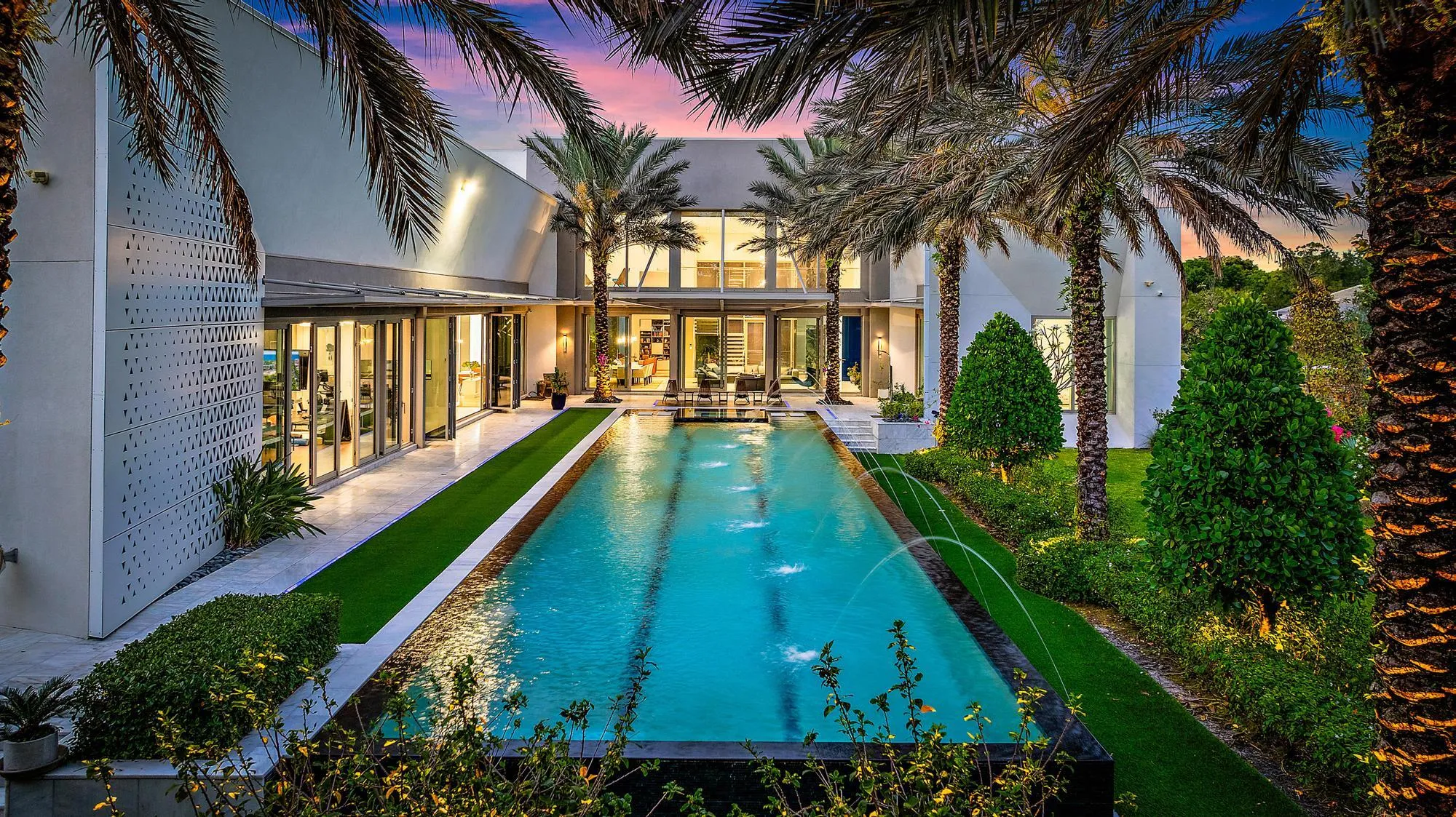 75 foot heated lap pool