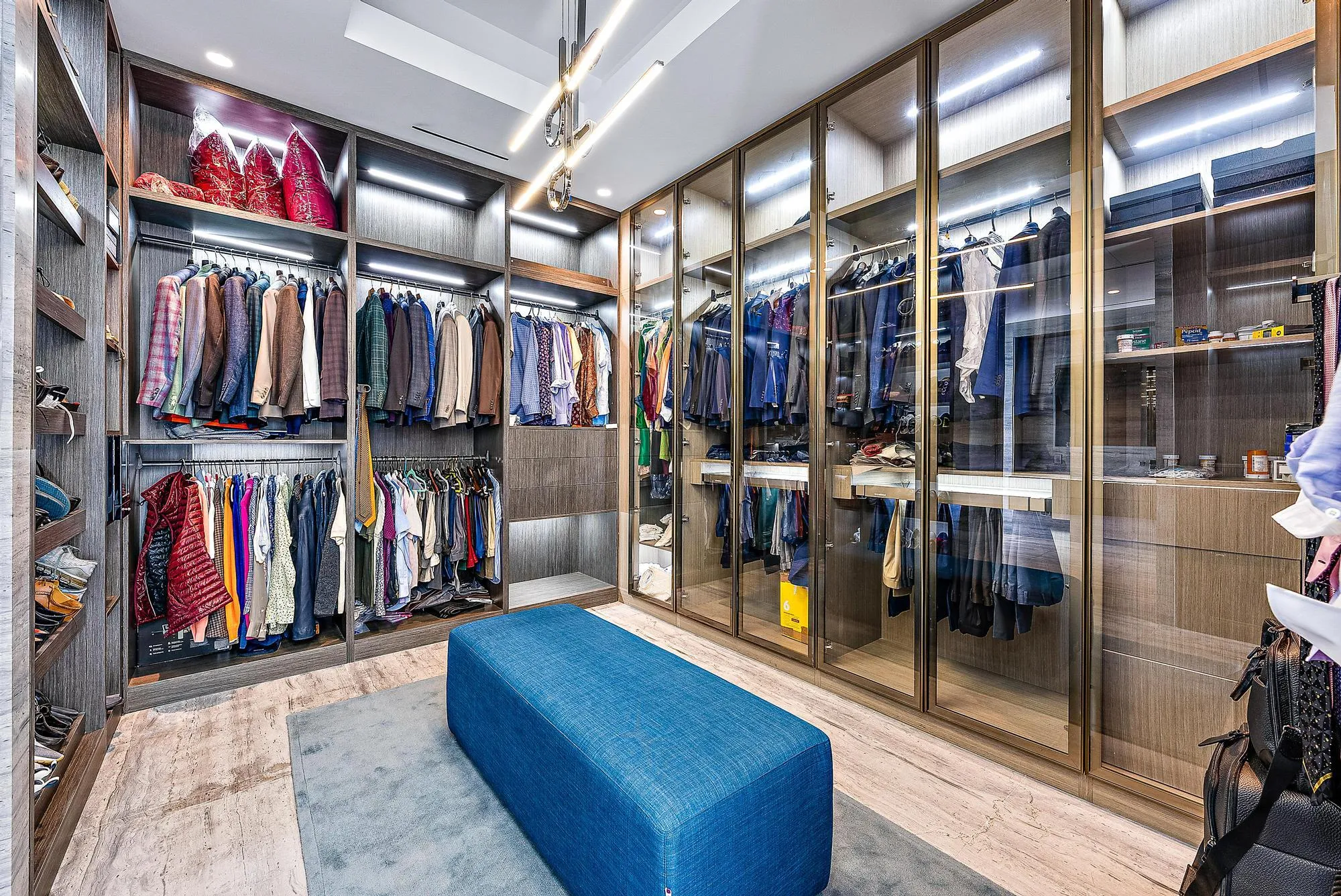 His closet