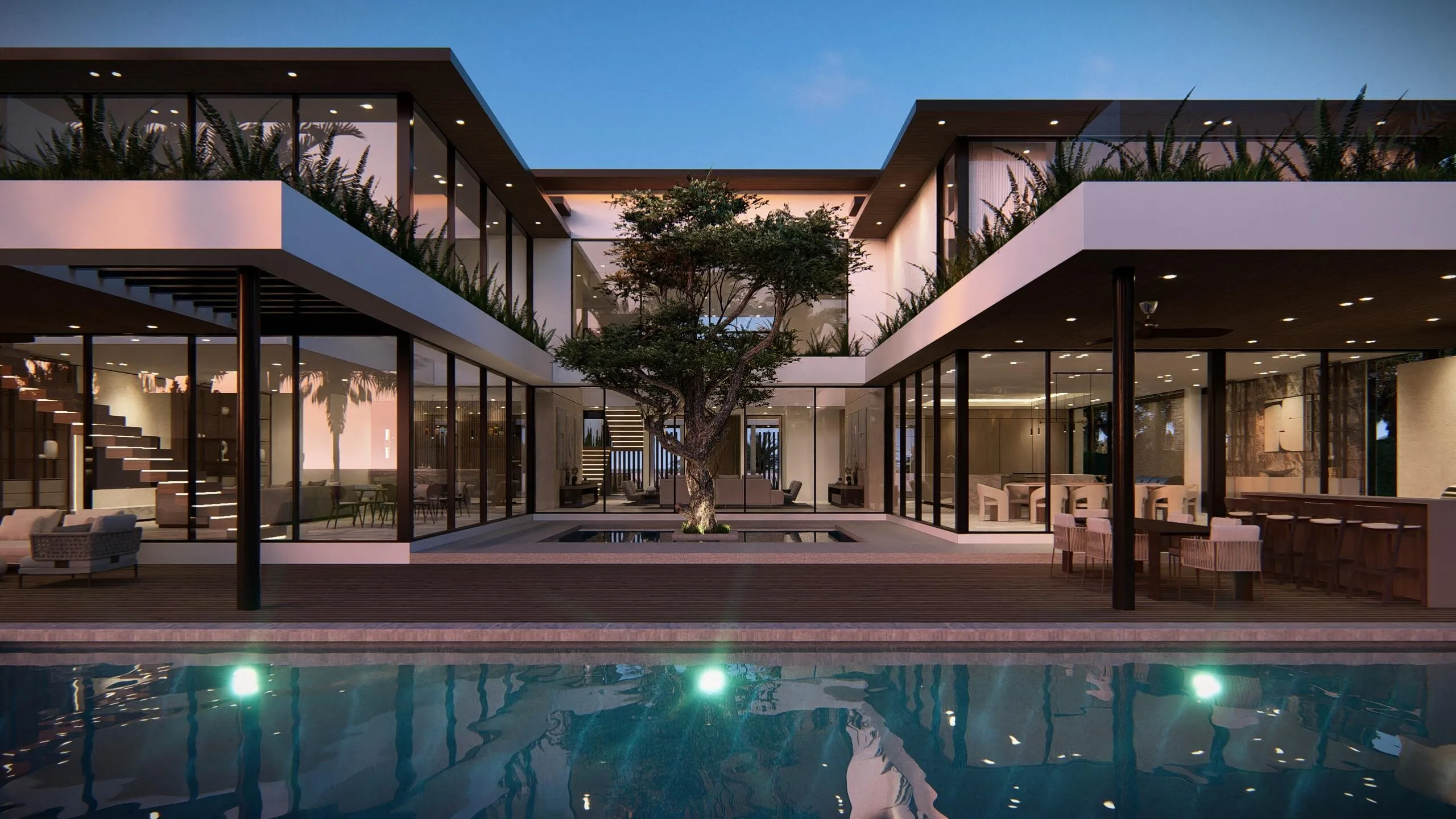 POOL AND COURTYARD