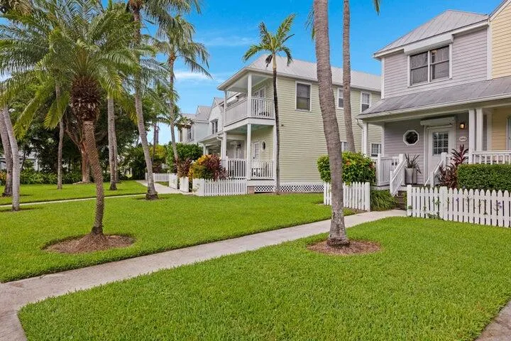 Manicured landscaping