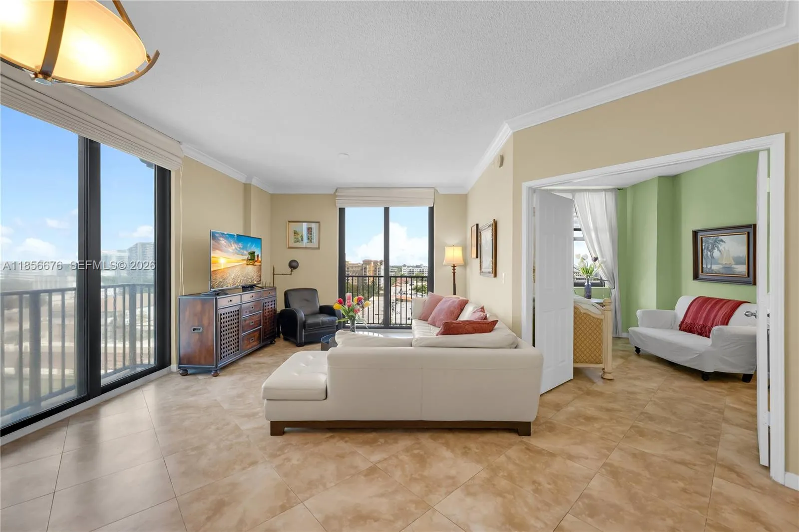 Lots of natural daylight! Lots of great views over city lights at night too! You will love it!651 Okeechobee Blvd., Unit #1002, West Palm Beach, FL. City Place Tower Condominium. For Sale.
