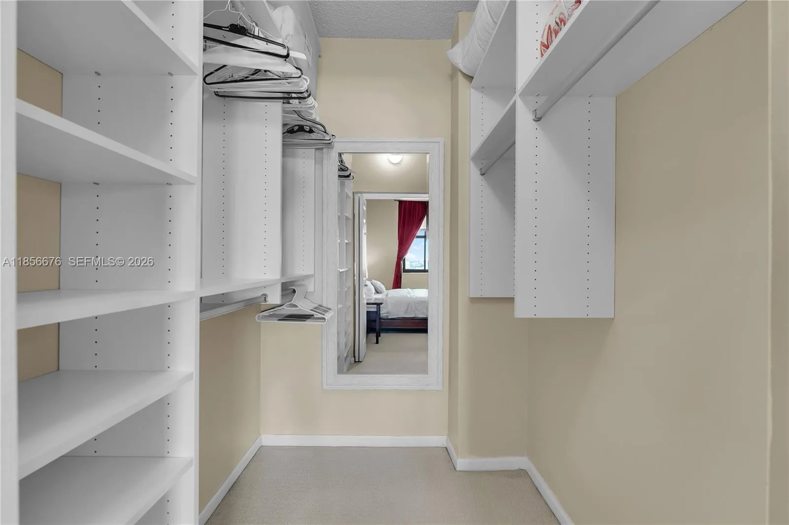 Walk-in closet with great space and cabinetry.651 Okeechobee Blvd., Unit #1002, West Palm Beach, FL. City Place Tower Condominium. For Sale.