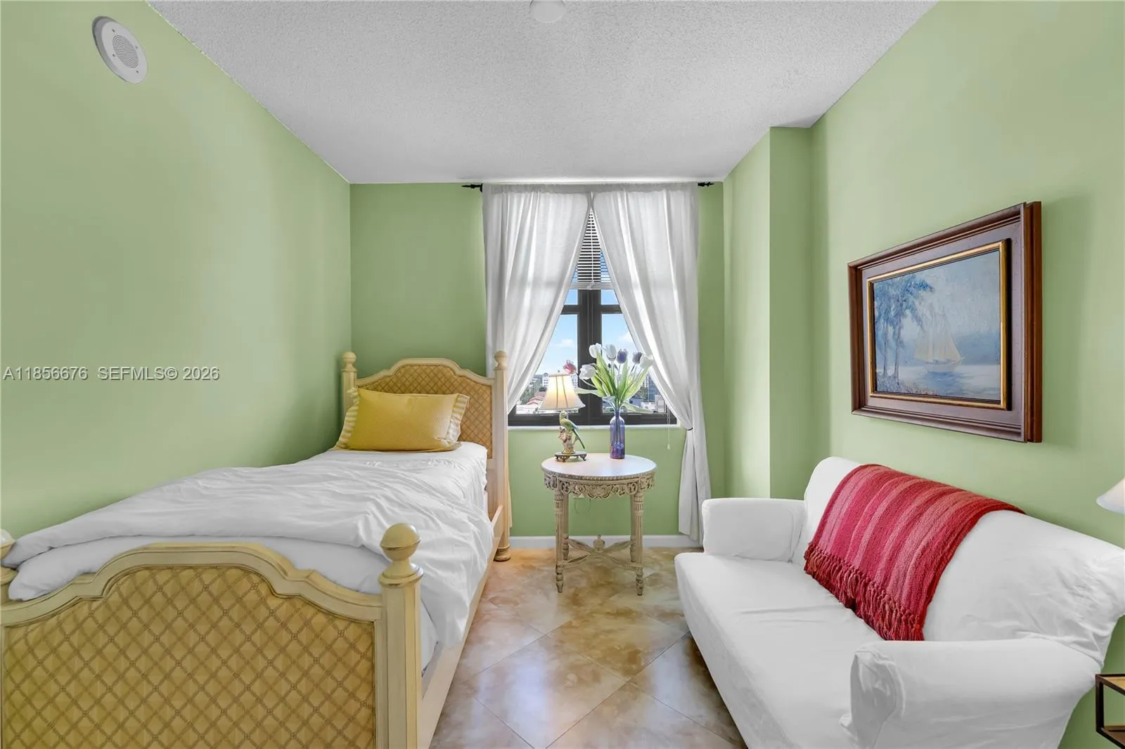 Second Bedroom. Could also be used as an extension of your living space or home office!651 Okeechobee Blvd., Unit #1002, West Palm Beach, FL. City Place Tower Condominium. For Sale.