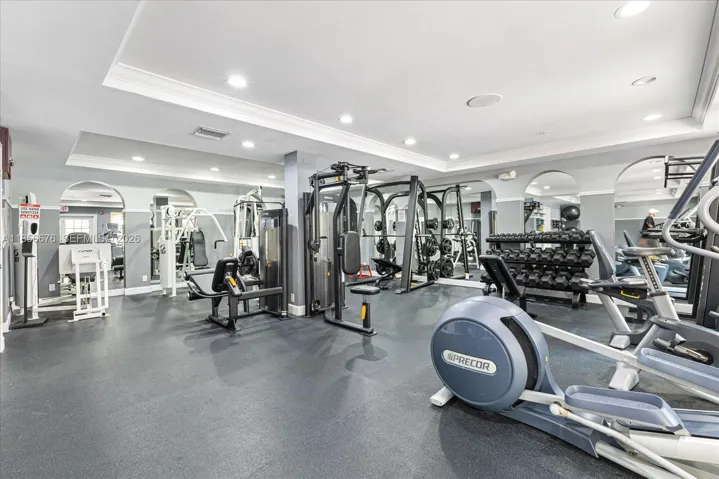 Fitness Facilities at Cityplace Tower Condo.651 Okeechobee Blvd., Unit #1002, West Palm Beach, FL. City Place Tower Condominium. For Sale.