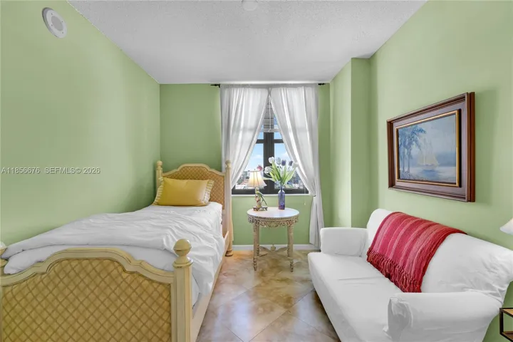 Second Bedroom. Could also be used as an extension of your living space or home office!651 Okeechobee Blvd., Unit #1002, West Palm Beach, FL. City Place Tower Condominium. For Sale.