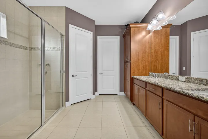Large walk in shower