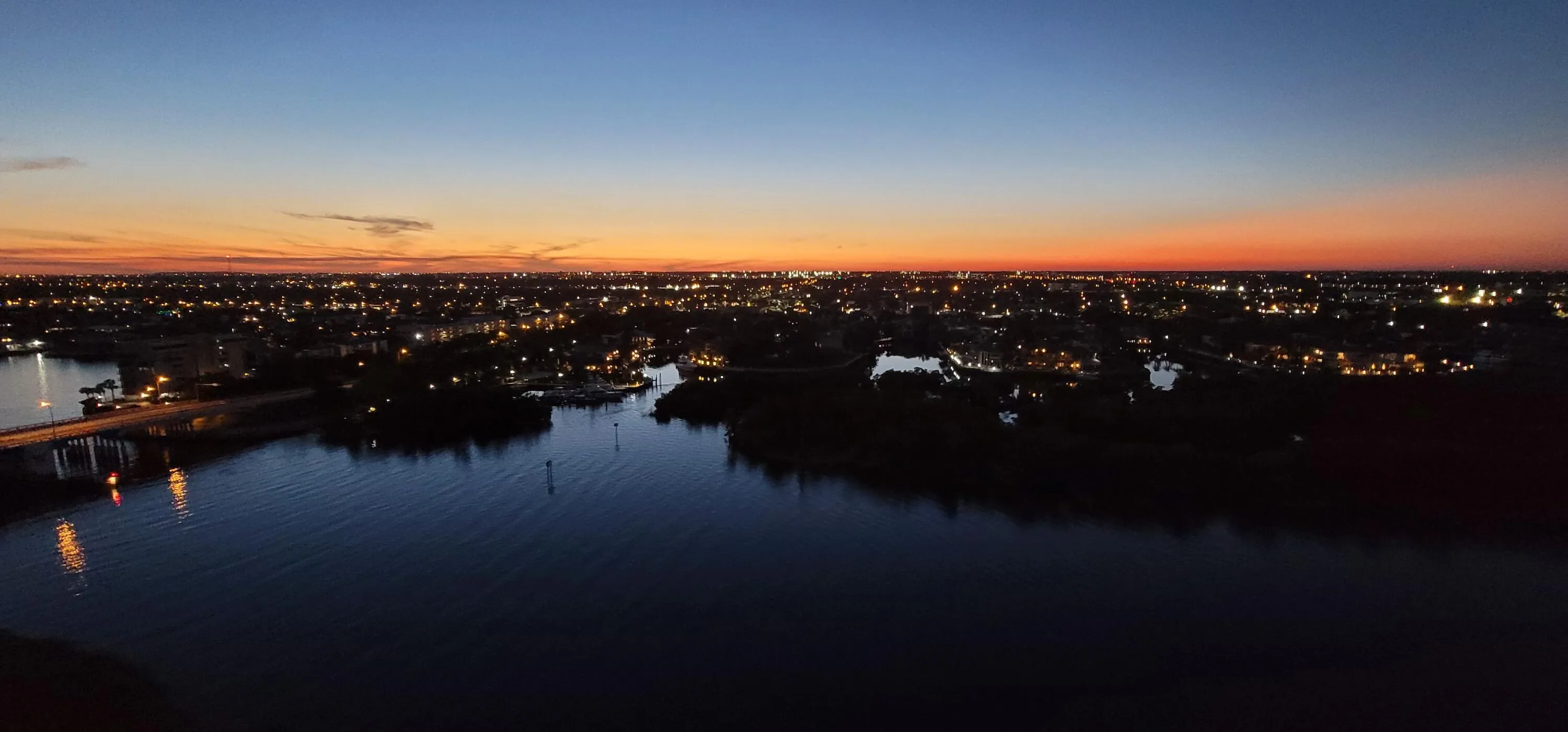 WEST VIEW: SUNSET INTRACOASTAL
