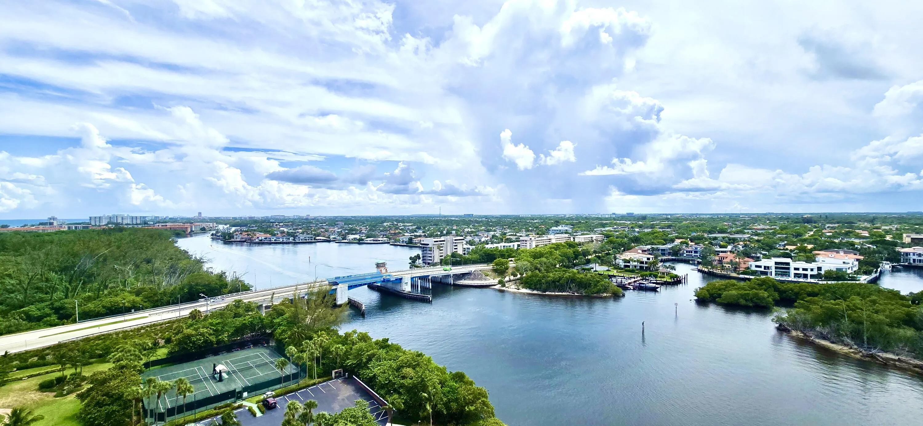 WEST VIEW: WINDING INTRACOASTAL