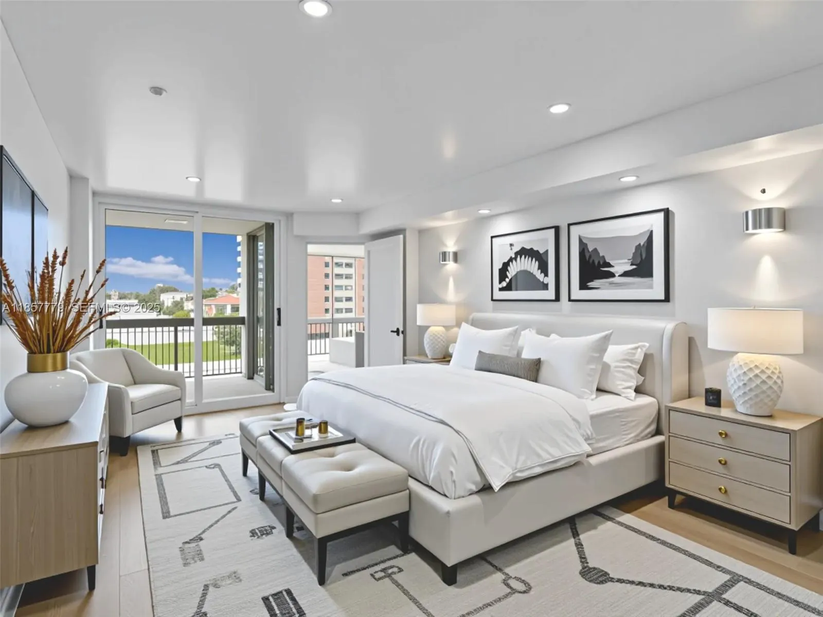 Master Bedroom virtually staged furnishings