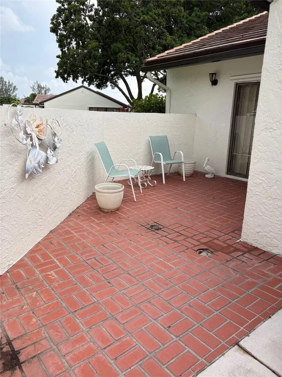Private patio