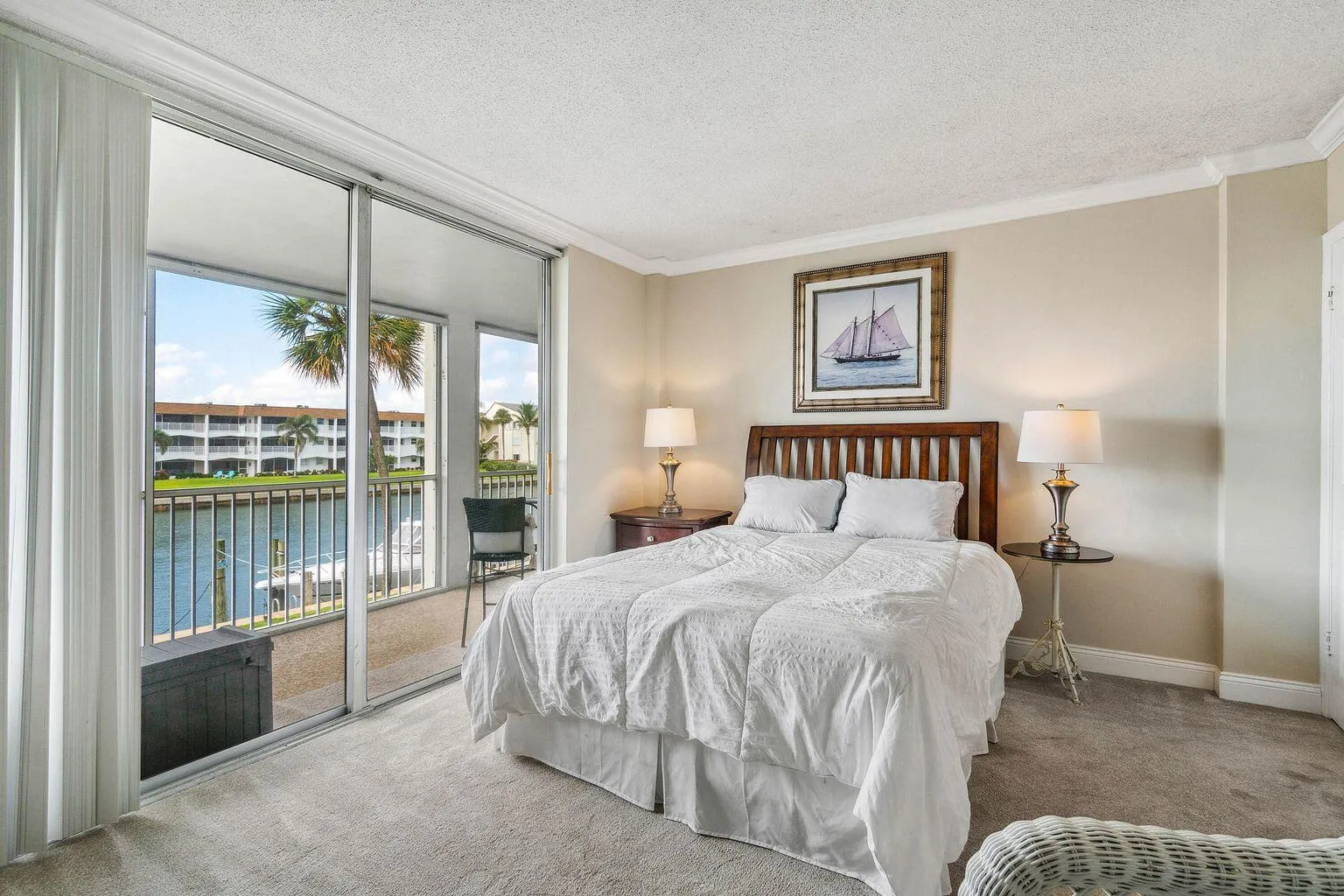 Beautiful water views from the bedroom