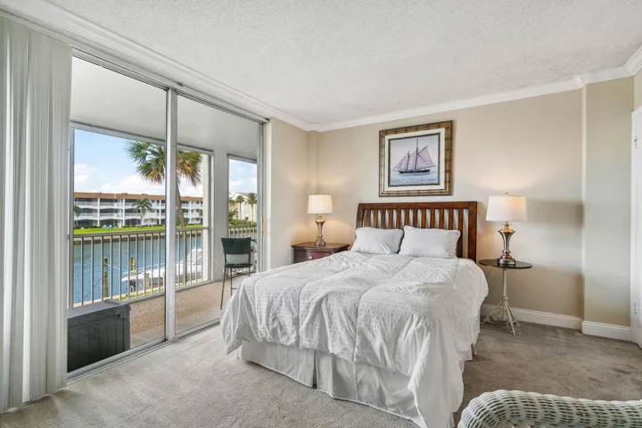 Beautiful water views from the bedroom