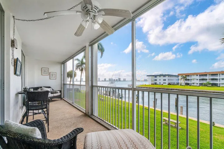 Beautiful water views from the balcony