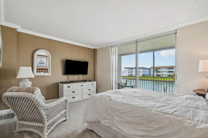 Beautiful water views from the bedroom