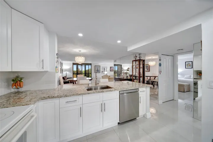 Gorgeous Open Kitchen - Doorway to Guest Bedroom on Right