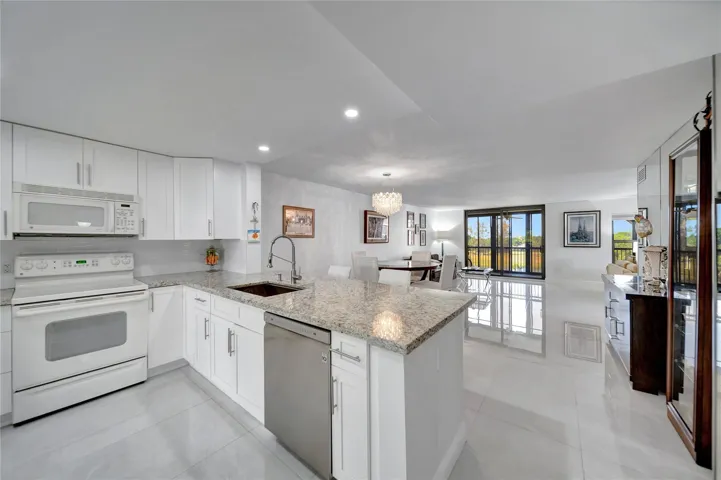 Spacious Open Kitchen, Dining Room & Living Room