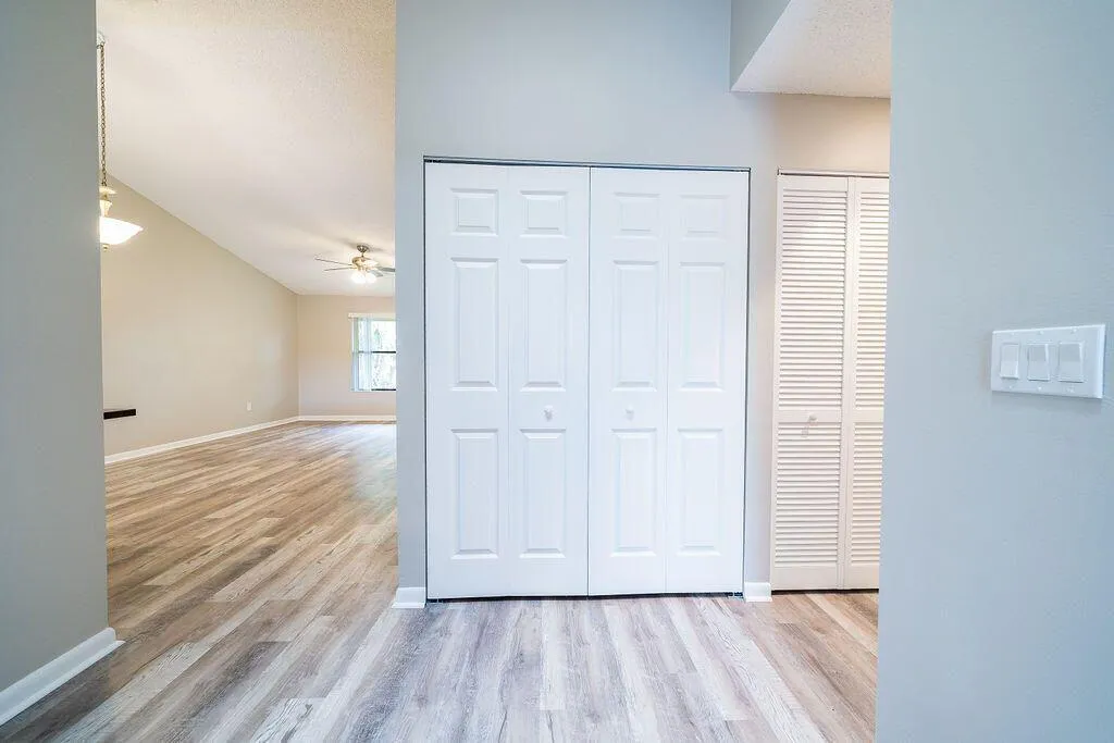 Entrance showing condo unfunished