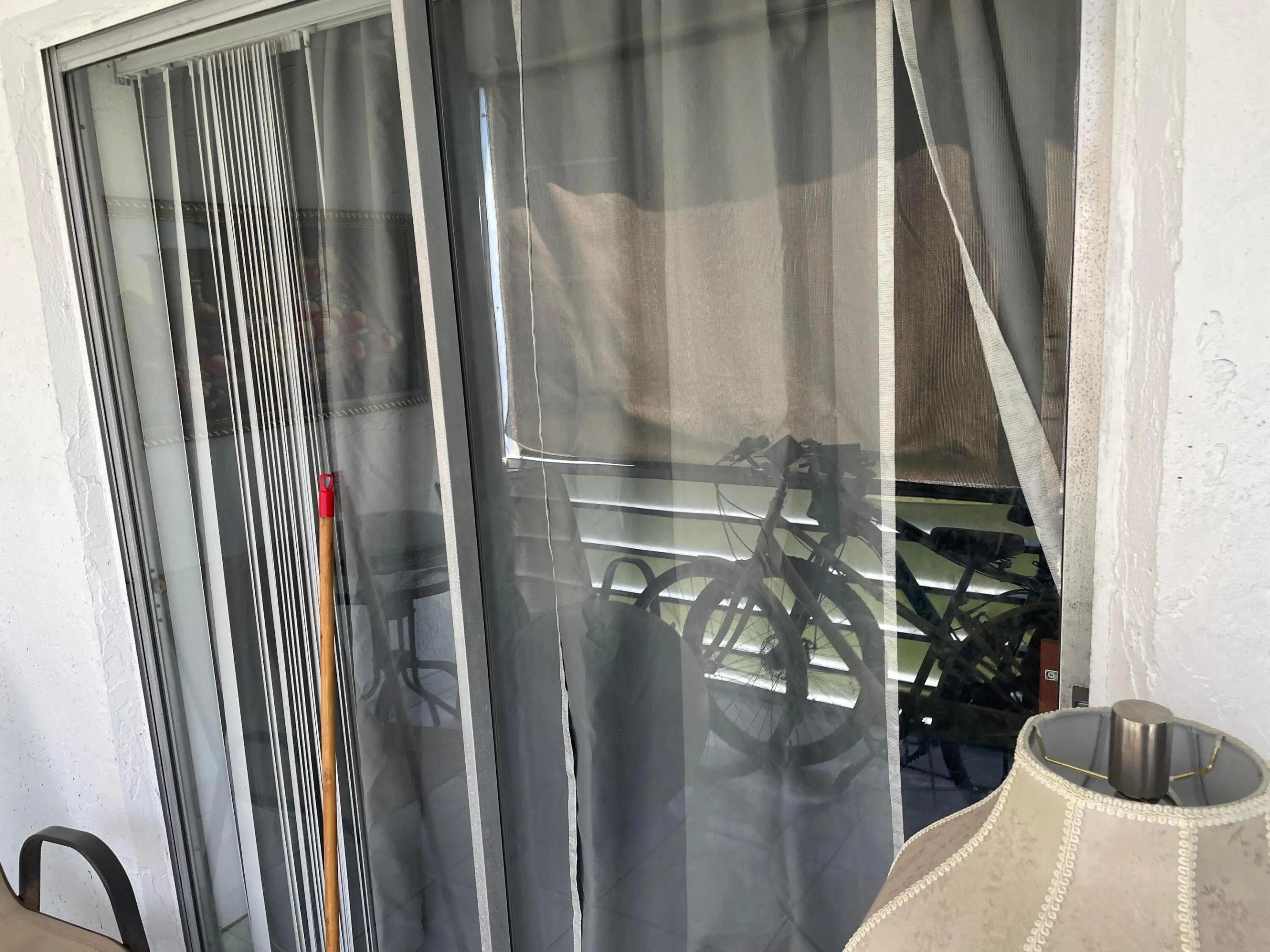 Sliding doors to porch