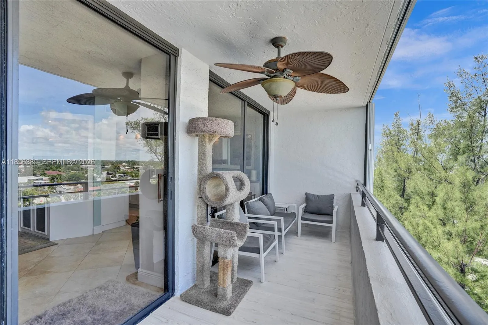 Spacious balcony
