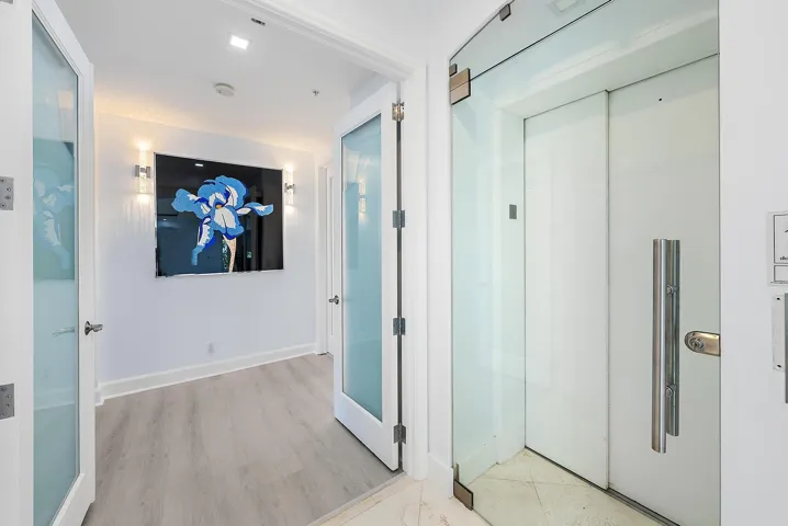 Entrance to master suite and private elevator