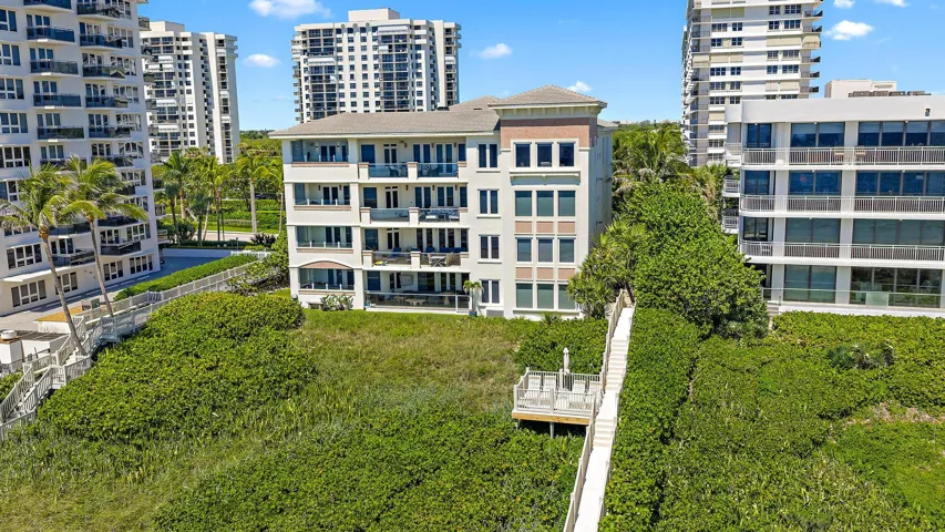 View from the ocean to the east side of the condo building