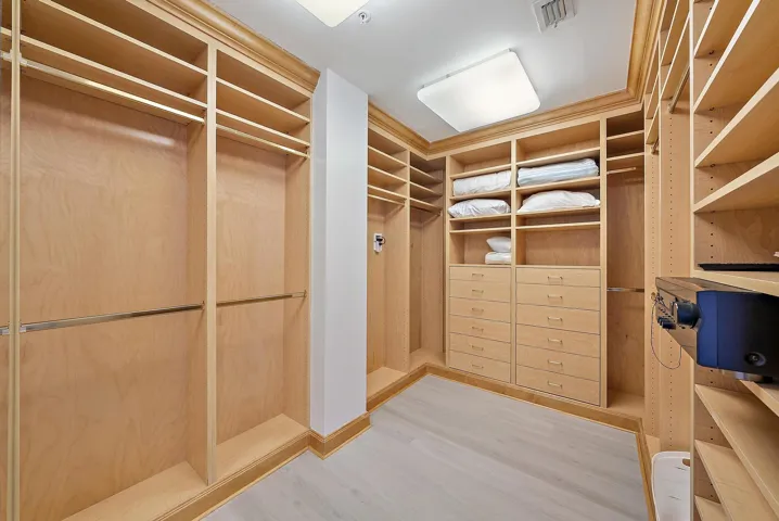 Primary closet
