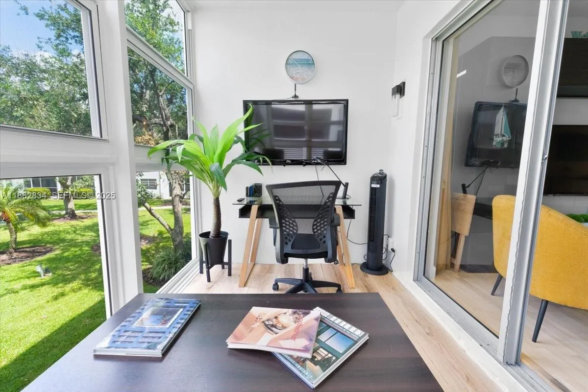 Florida Room, convenient designated work space