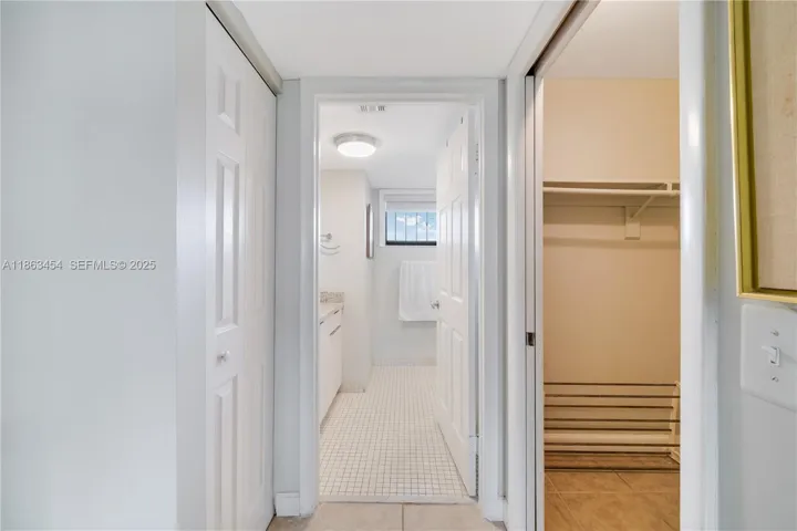 Large walk in closet