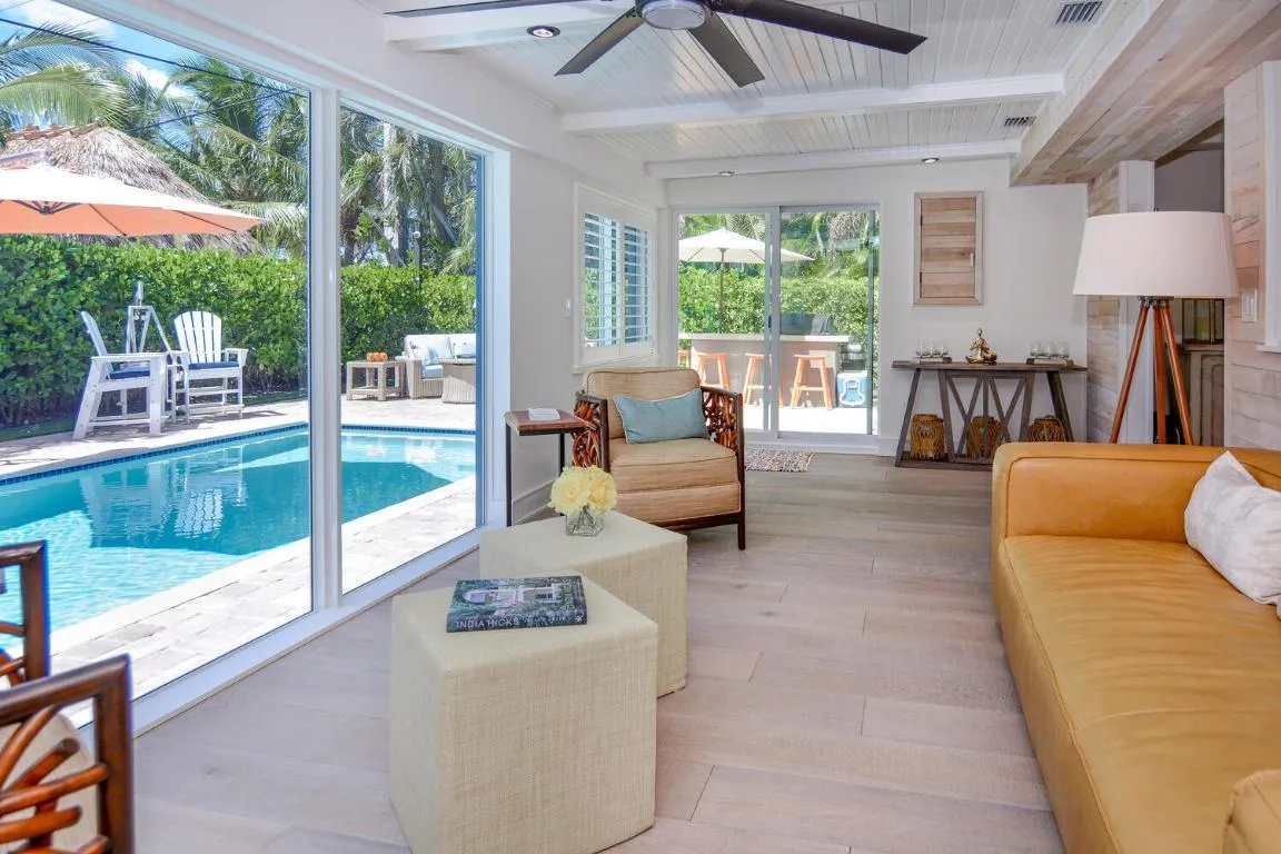 Poolside Living Room