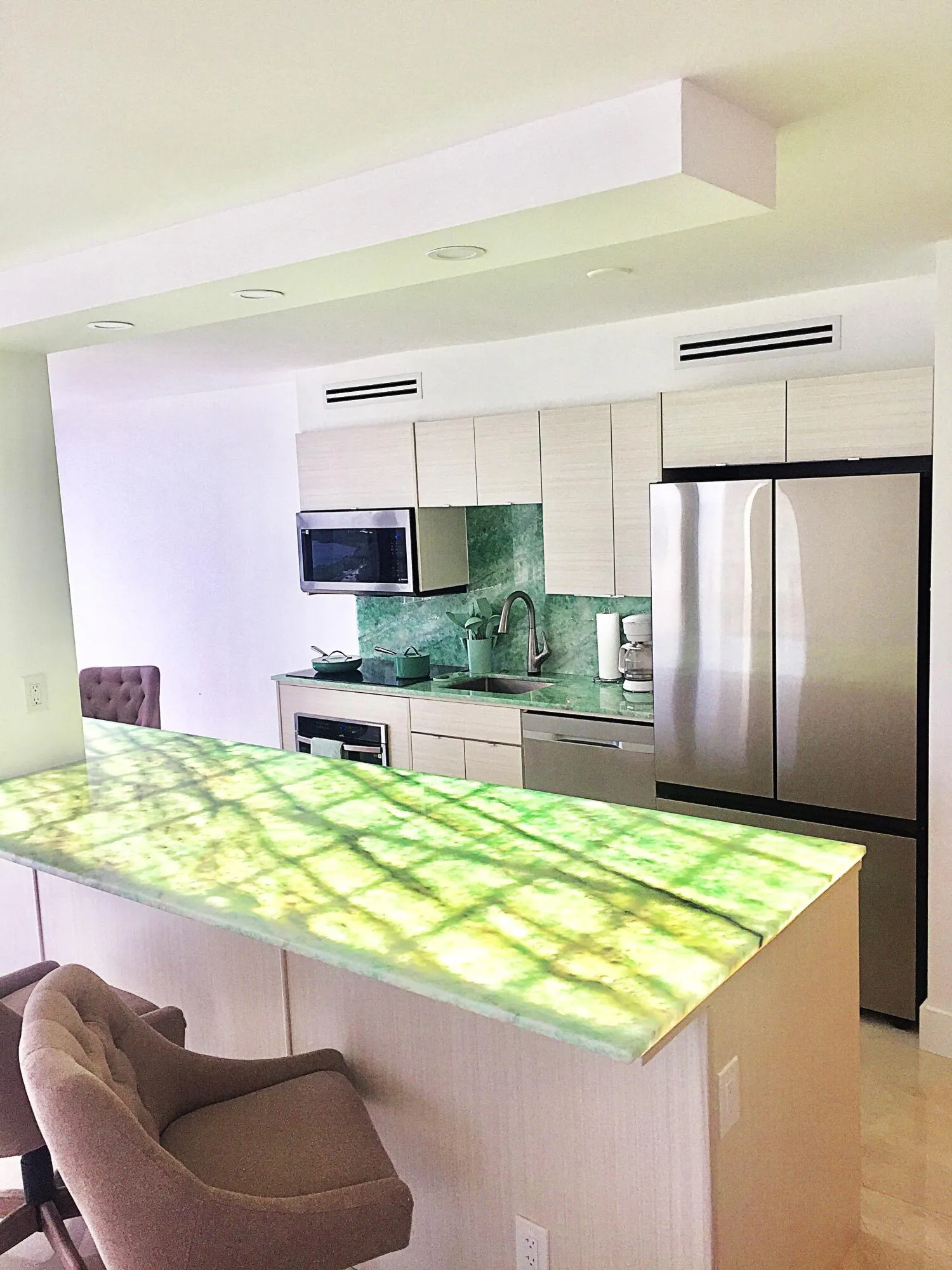 Water Glades Aug 1 wide lit counter with
