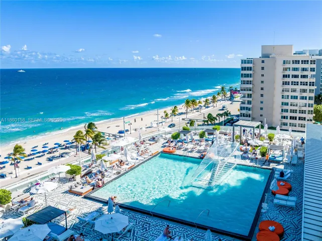 pool and beach