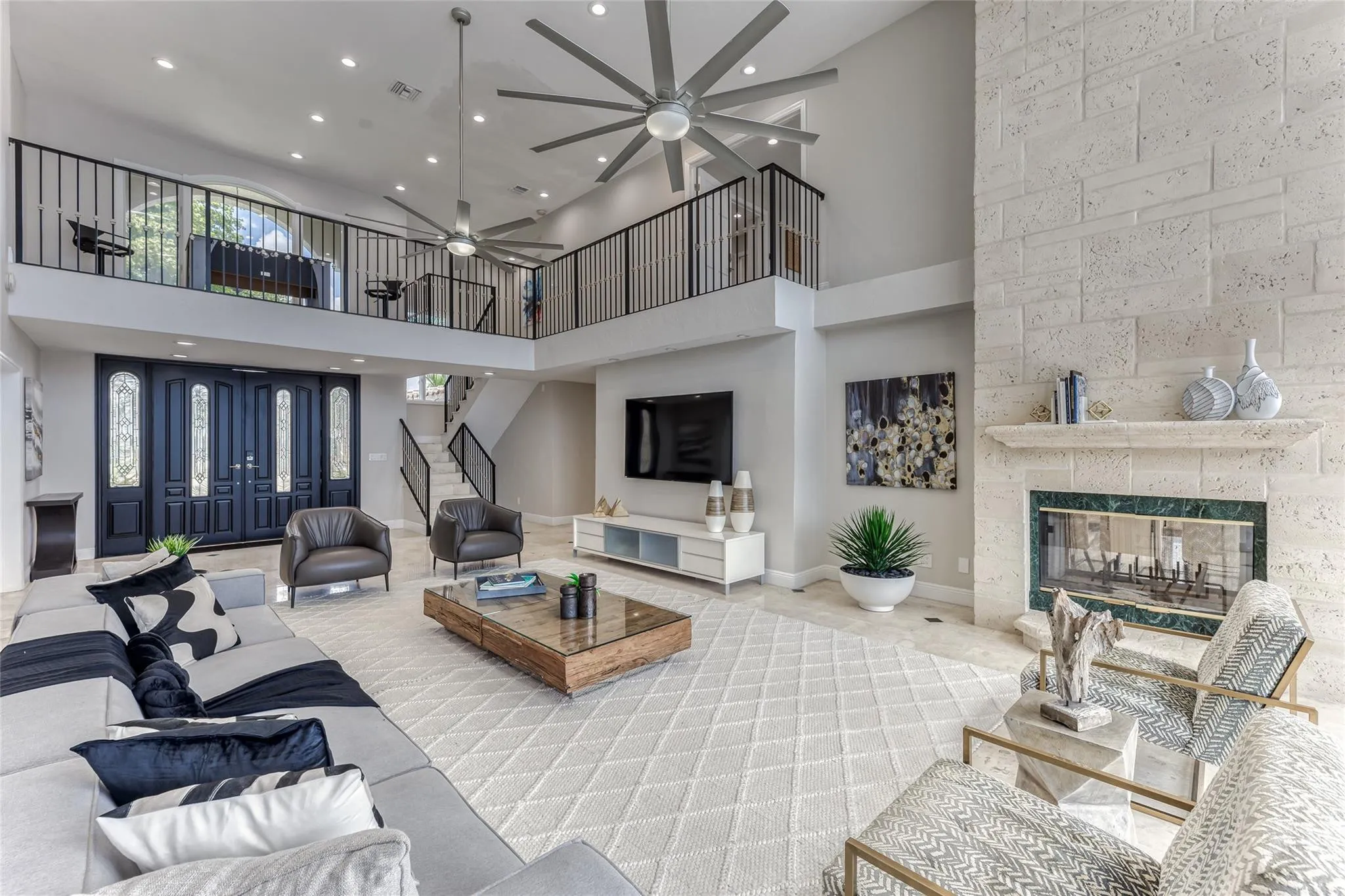 Open Layout Family Area overlooking Waterway & Pool Area