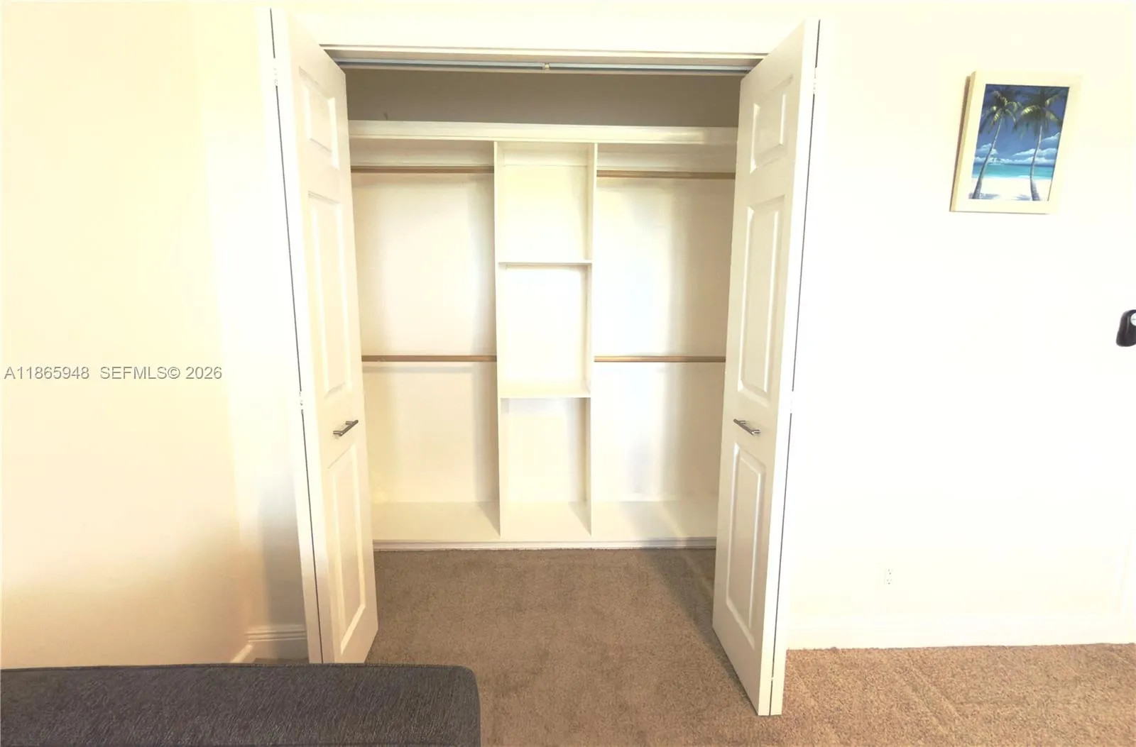 Second bedroom custom closet