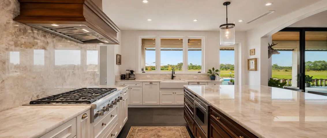 Bright luxury kitchen
