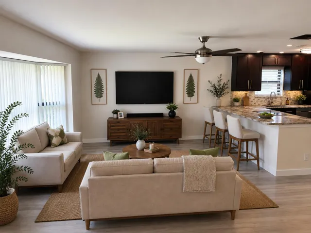 Living Room Staged