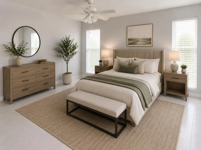 Master Suite Virtually Staged