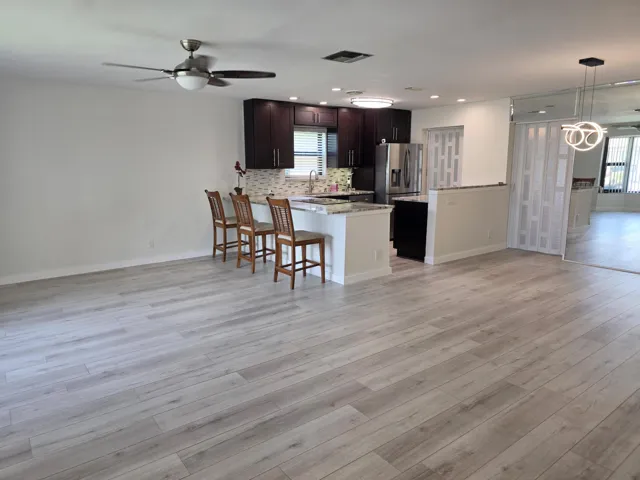View From Front Door with privacy doors closed