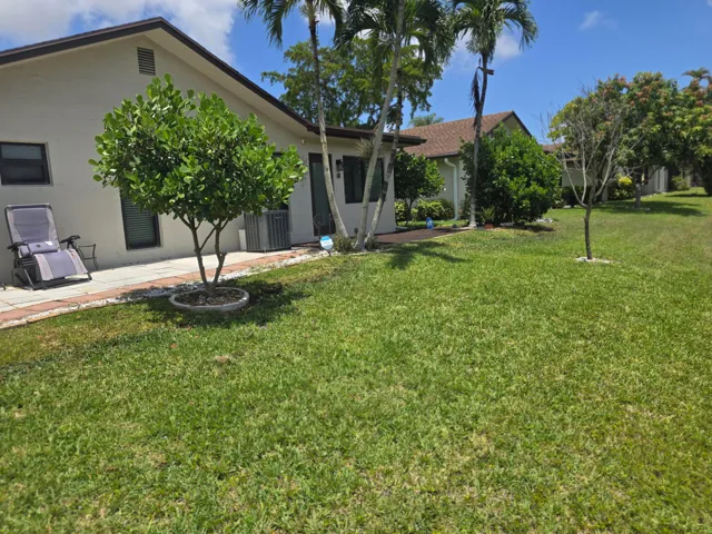 Yard across the back of home