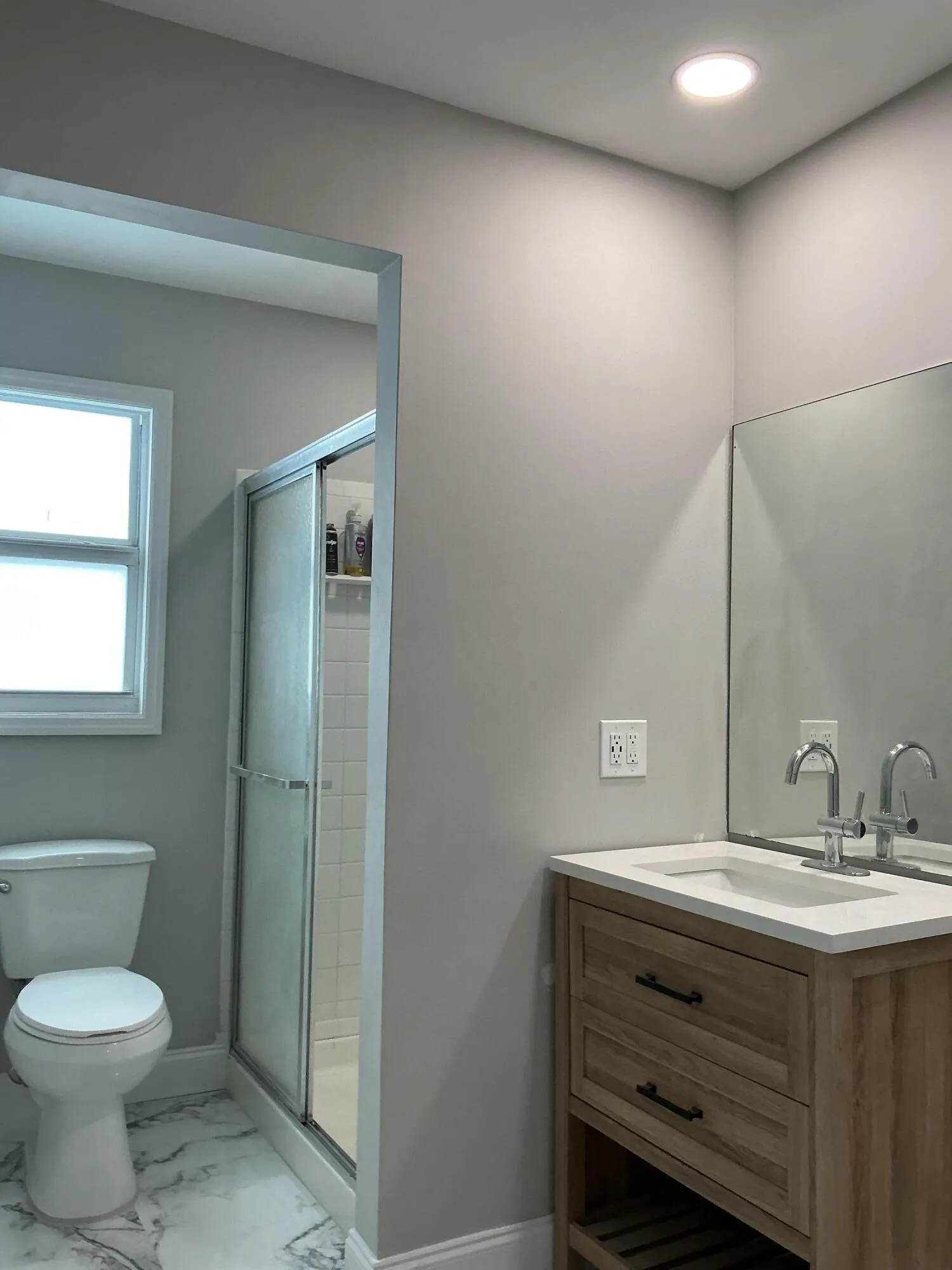 Master marble top vanity