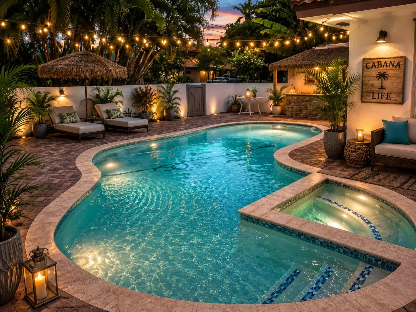Dreamy Pool Oasis--AI generated