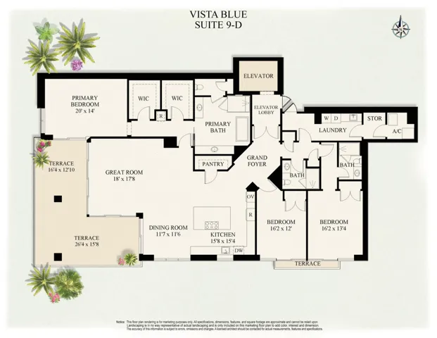 VISTA BLUE, SUITE 9-D color